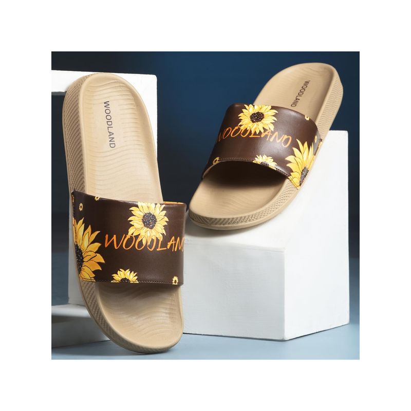 WOODLAND Women Brown Sliders (EURO 36)