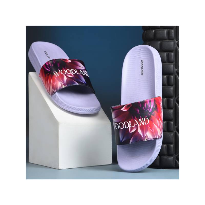 WOODLAND Women Multi-Color Sliders (EURO 39)