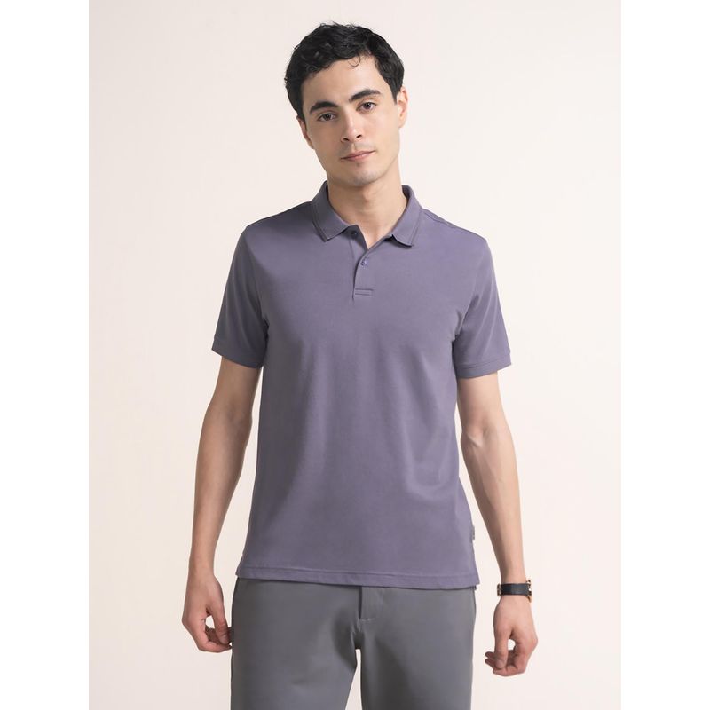 DaMENSCH Lavender Thermoregulating Regular Fit Polo T-Shirt (S)
