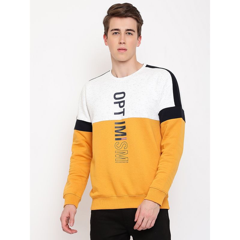 Cantabil Mens Mustard Sweatshirt (XL)