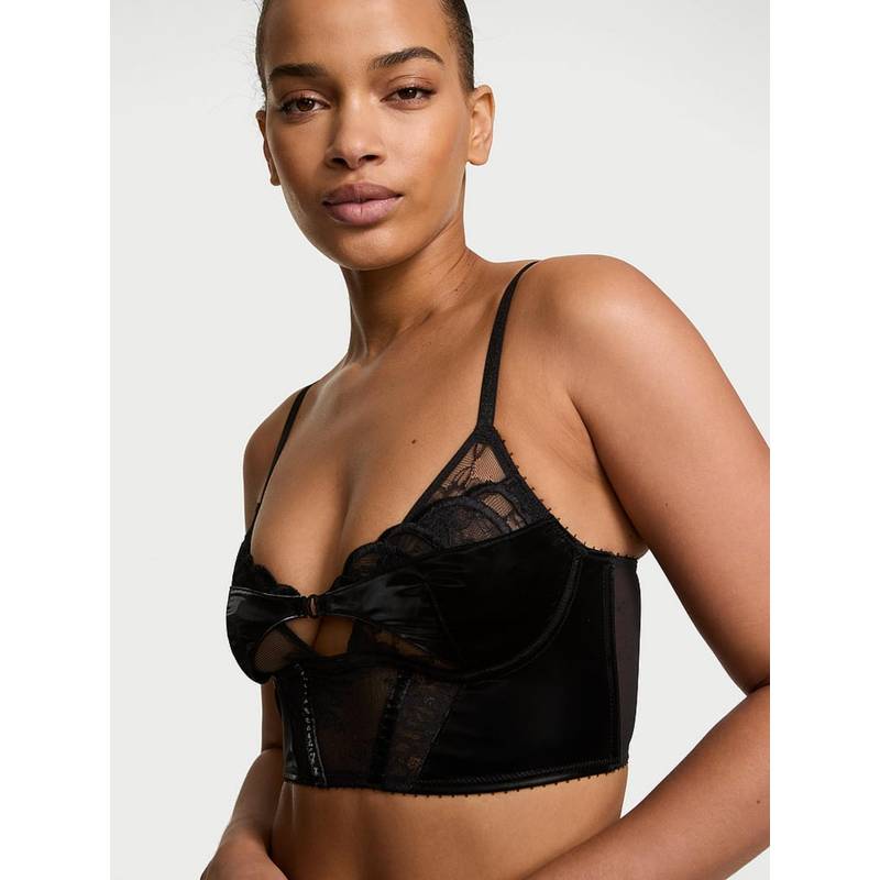 Victoria's Secret Very Sexy Desire Lines Black Bralette Black Bra (L)