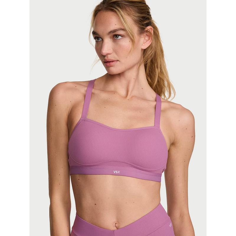Victoria's Secret VSX Angel Elevate Rib Purple Bra (S)