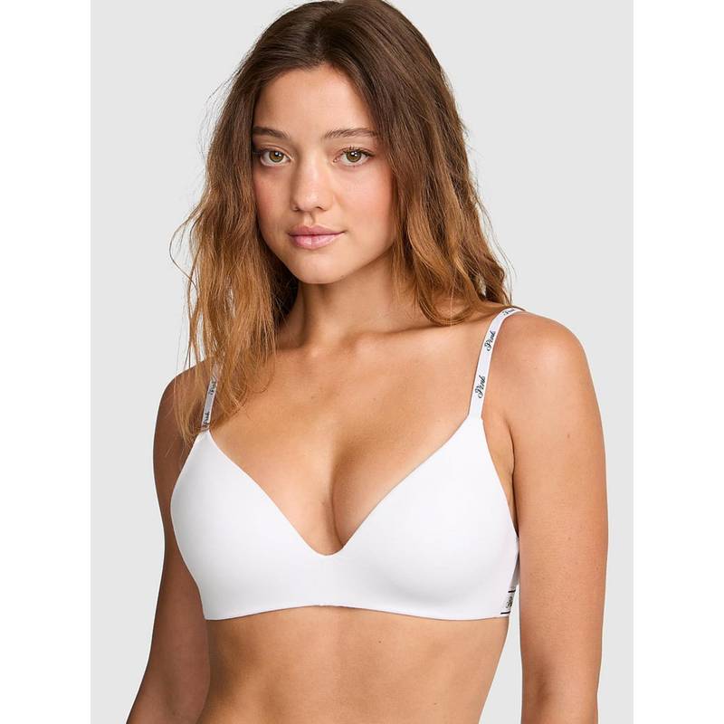 Victoria's Secret Wear Everywhere Lightly Lined Wireless White Bra (38C)