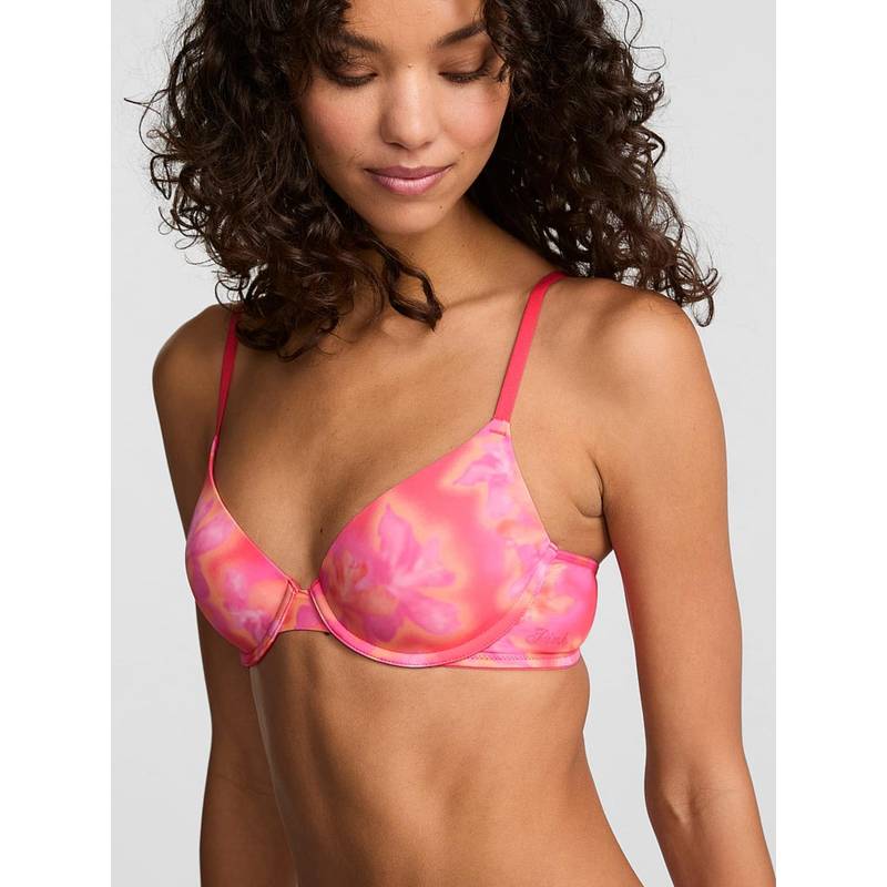 Victoria's Secret Wear Everywhere Lightly Lined Full Coverage T-Shirt Pink Bra (32C)