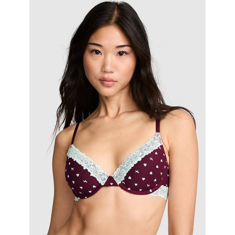 Victoria's Secret Wear Everywhere Lightly Lined Full Coverage T-Shirt Multi-Color Bra (32DD)