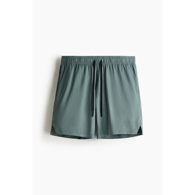 H&M Men Green Sports Shorts With Drymove (S) (S)