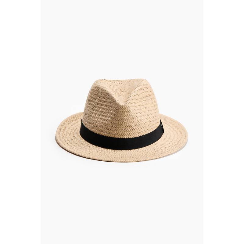 H&M Men Beige Straw Hat (L/60) (L/60)