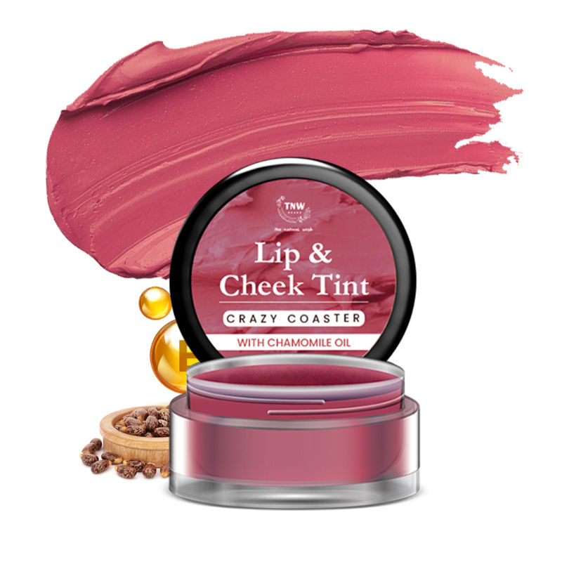 TNW The Natural Wash Crazy Coaster Lip & Cheek Tint with Grape Seed Oil