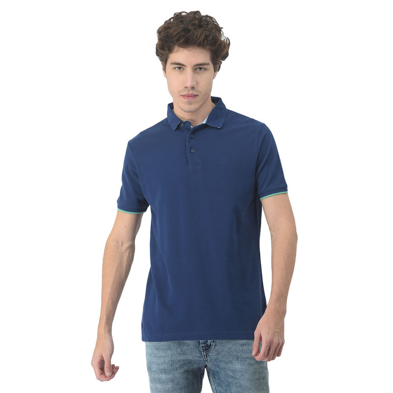 WOODS Polo T-Shirts Blue (M)