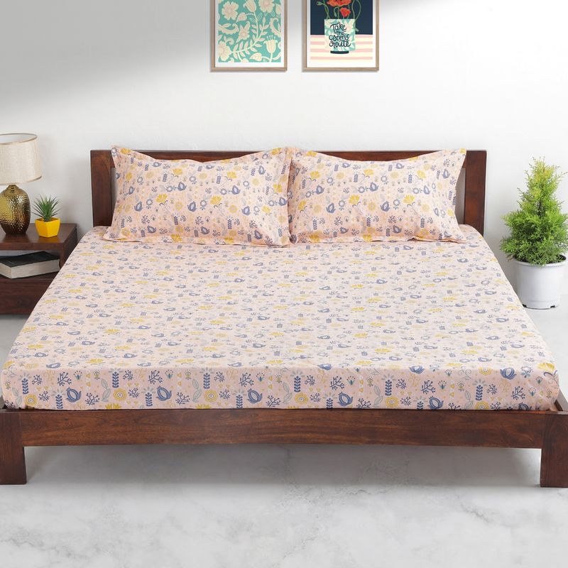 Chumbak Bahamas Beach Bedsheet Queen Size, Brown Buy Chumbak Bahamas