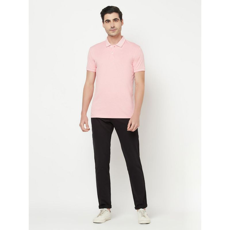 Octave Men Black Cotton Pants (42)