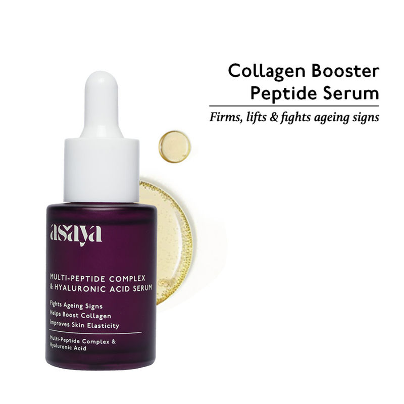 Asaya 5% Multi Peptide Serum With Hyaluronic Acid Collagen Peptide Face Serum For Anti Ageing