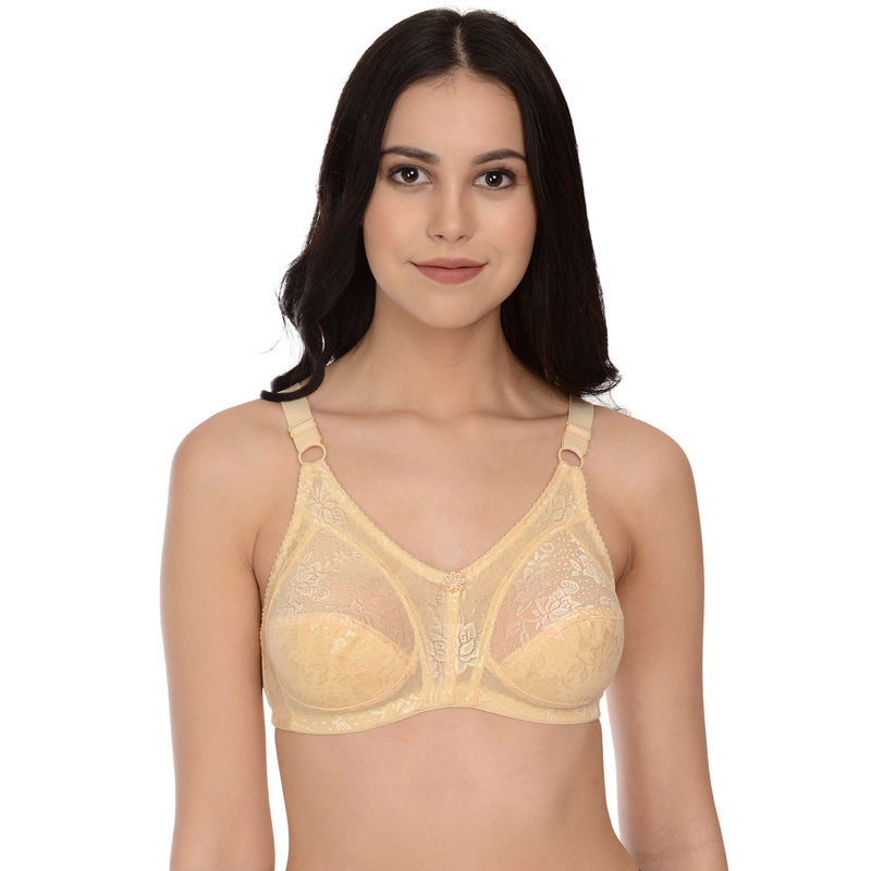 Mod & Shy Beige Non-padded Minimizer Bra (34B)