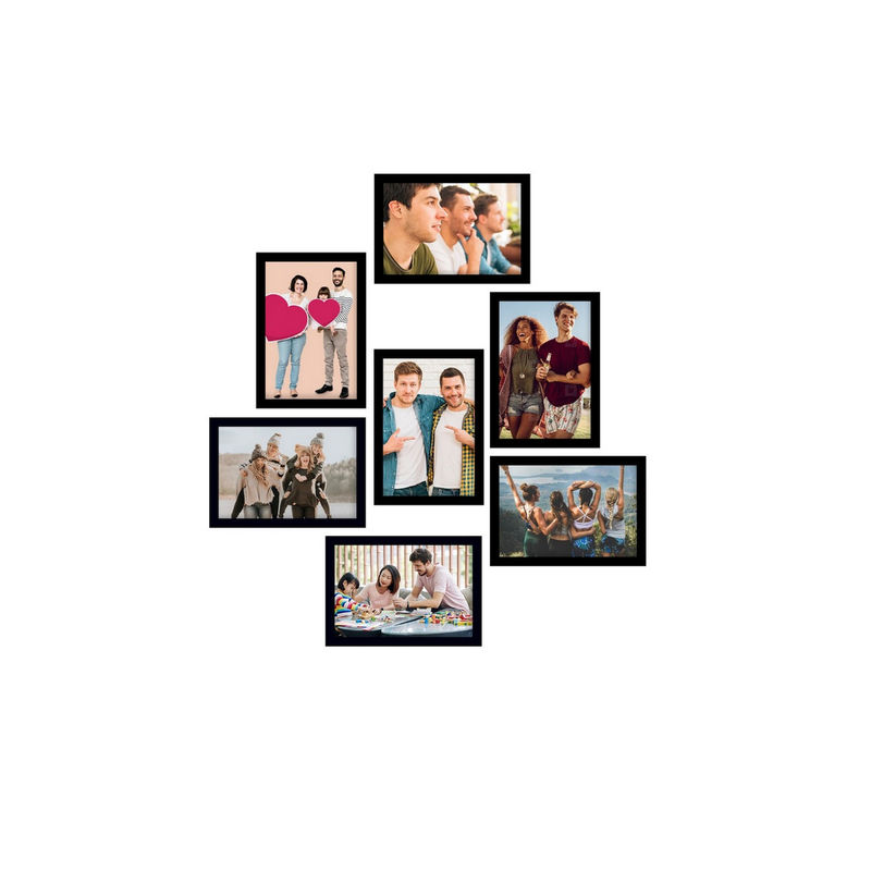 eCraftIndia Memory Wall Collage Photo Frame Set of 7 Photo Frames Buy eCraftIndia Memory Wall