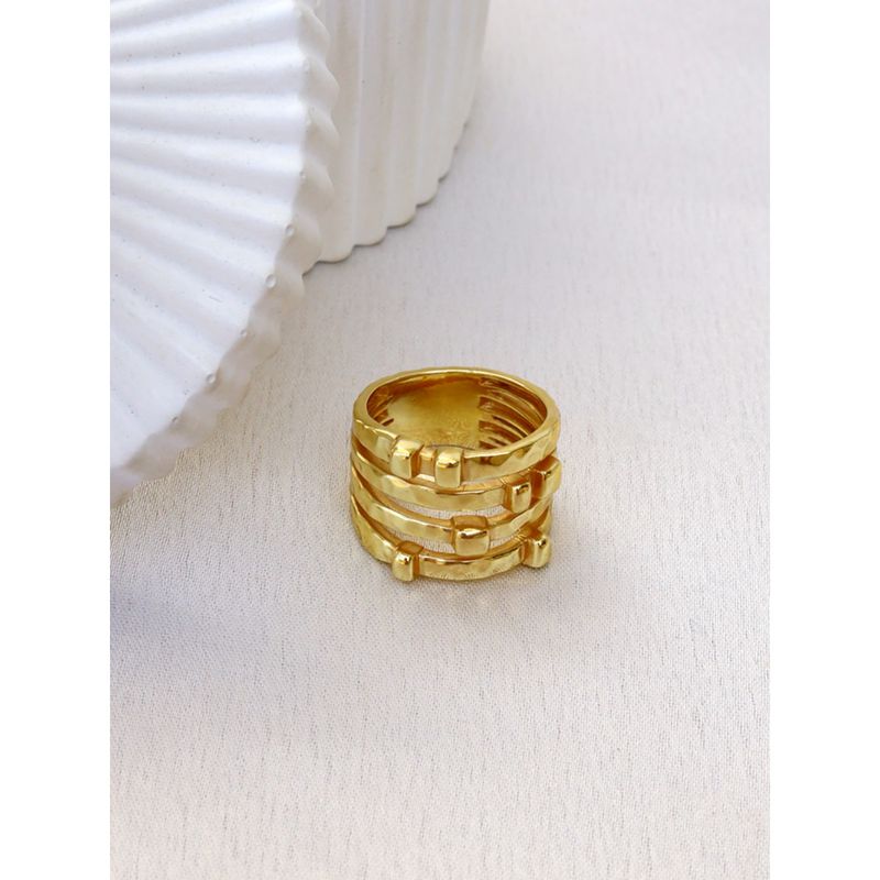 Perfectly Average 4in1 Gold Ring | 18K Gold Plated Jewellery For Women (7)