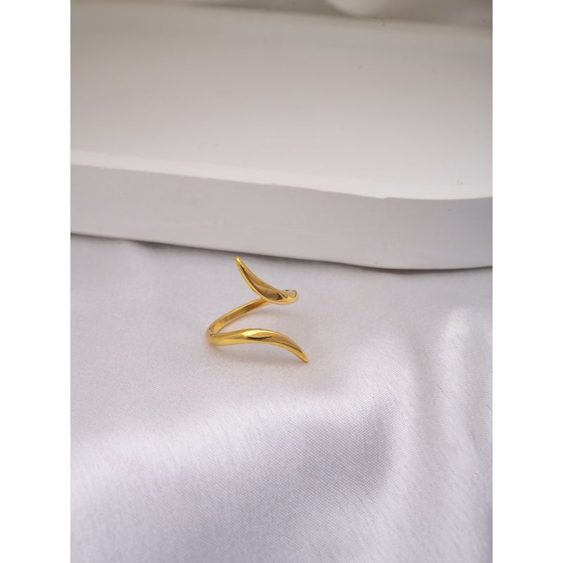 Perfectly Average Geometric Ring | 18K Gold Plated Jewellery For Women (7)