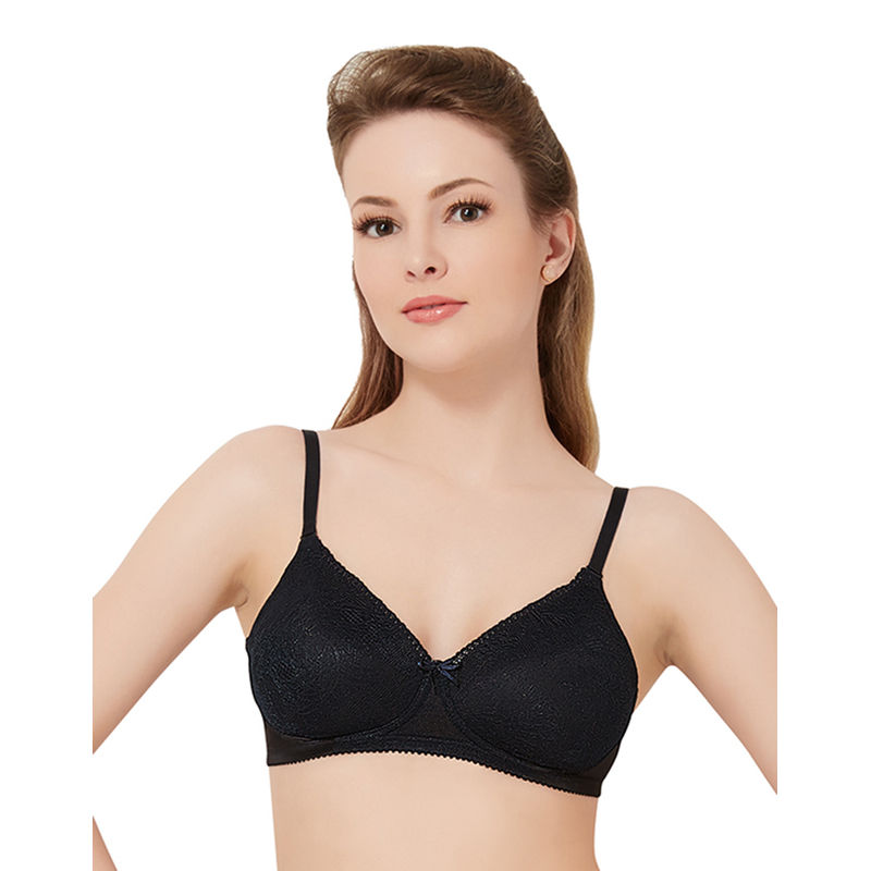 Amante Lace Essentials Padded Non-wired T-shirt Bra - Black (40D)