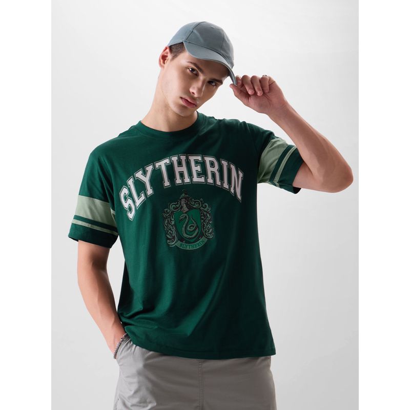 The Souled Store Official Harry Potter Slytherin T-Shirts (XL)