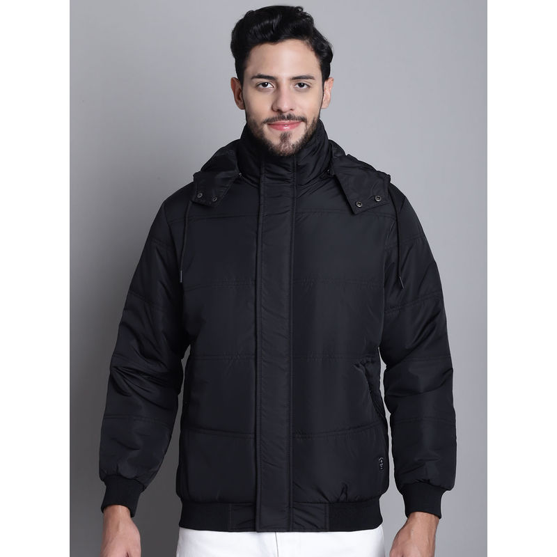 Cantabil Men Black Full Sleeve Jacket (L)