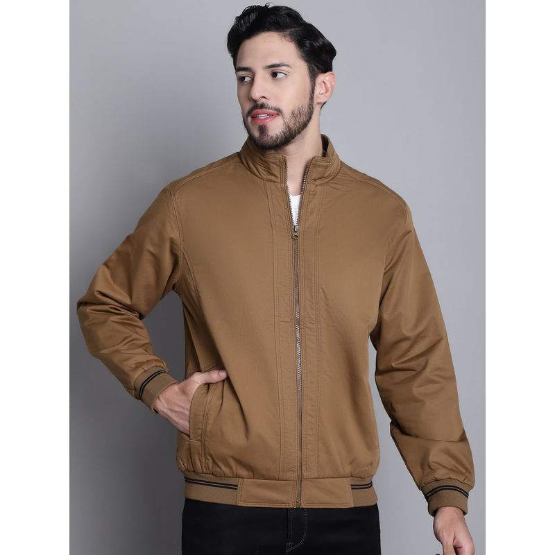 Cantabil Men Brown Full Sleeve Jacket (M)