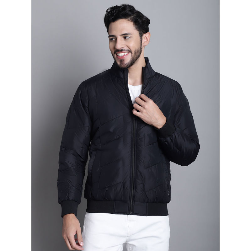 Cantabil Men Black Full Sleeve Jacket (M)