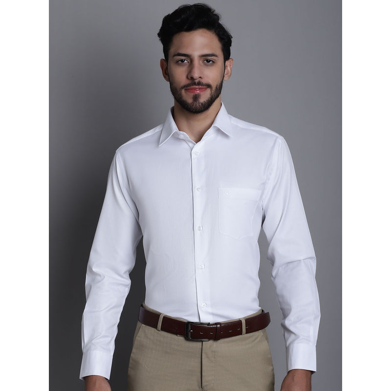 Cantabil Men White Formal Shirt (44)