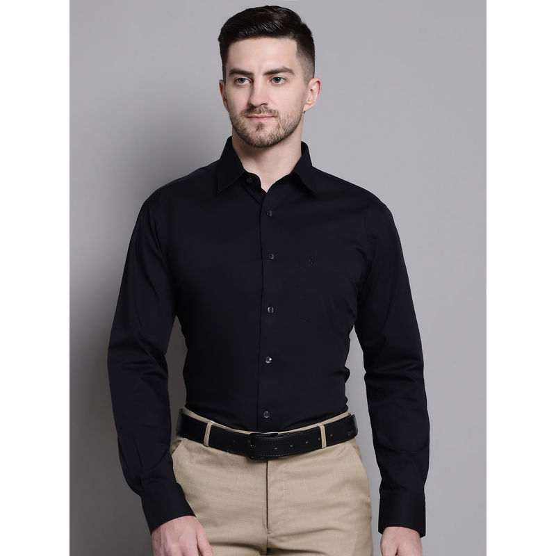 Cantabil Formal Black Cotton Shirt (44)