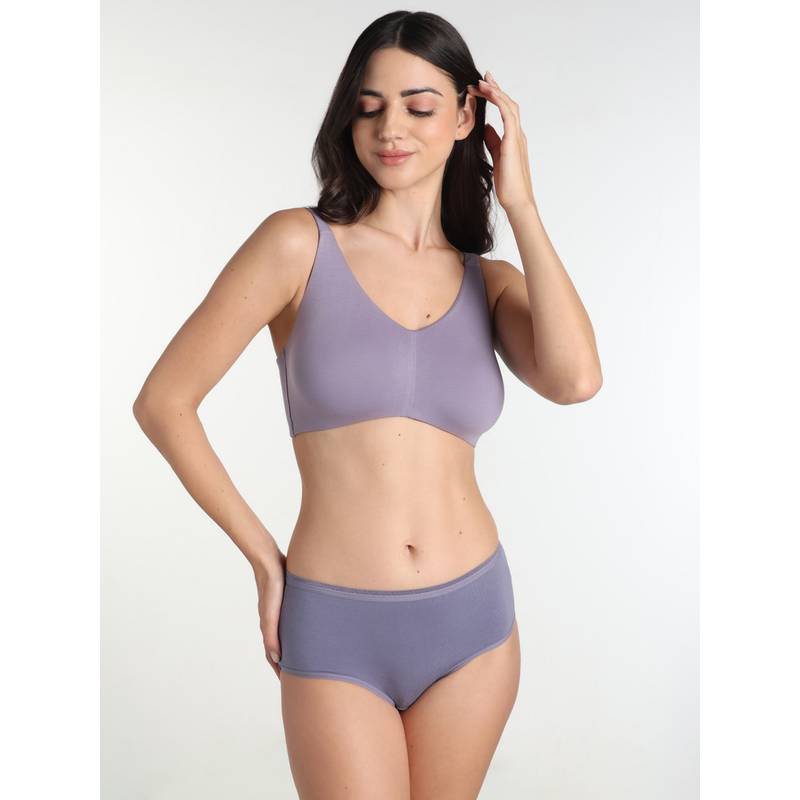 Wacoal Women's Non-Padded Non-Wired Full Cup Cotton Blend T-Shirt Bra-Lavender (34B)