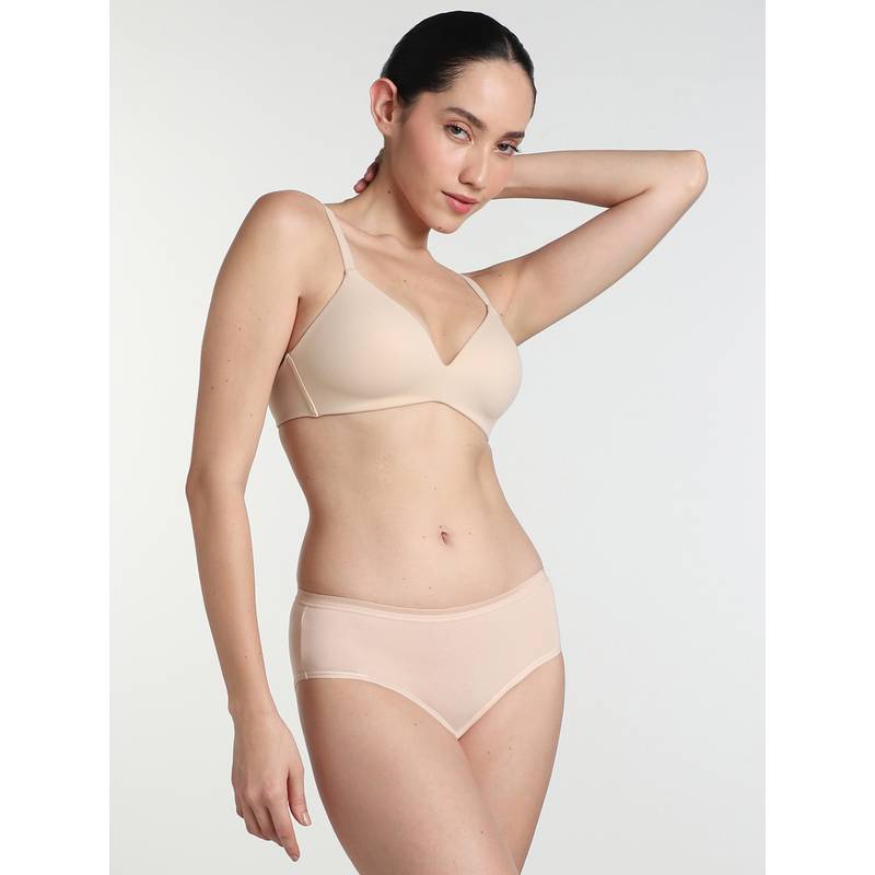 Wacoal How Perfcet Padded Non-Wired 3/4Th Cup Everyday T-Shirt Bra - Beige (32B)