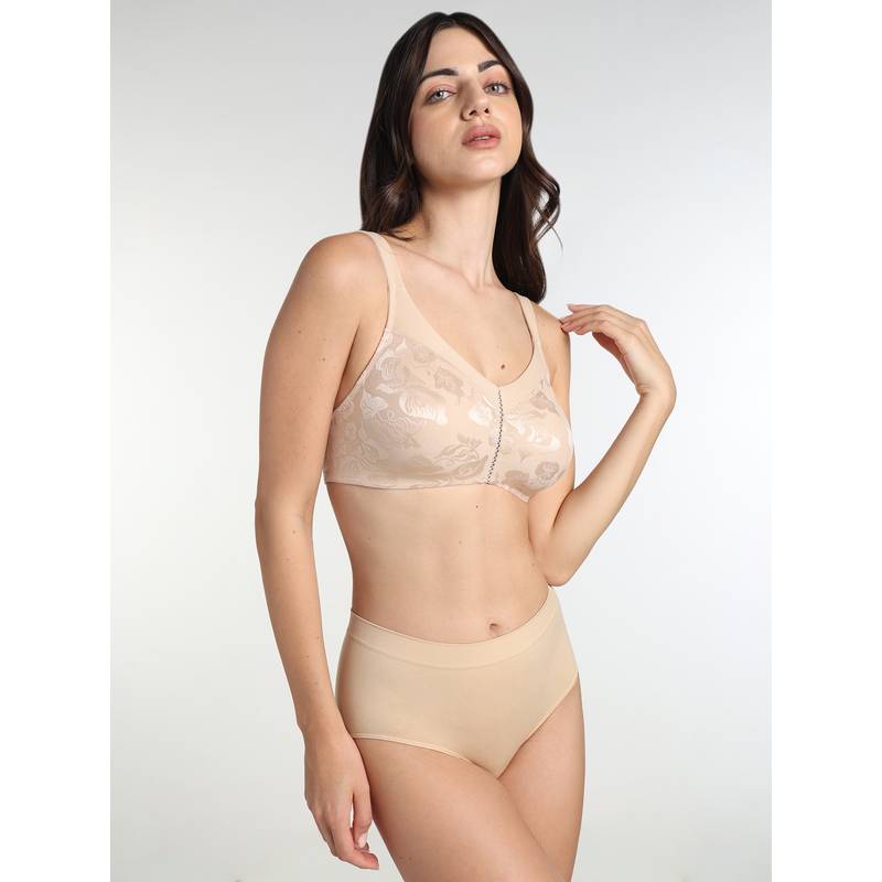 Wacoal Awareness Non-Padded Non-Wired Full Coverage Full Support Everyday Comfort Bra - Beige (36C)