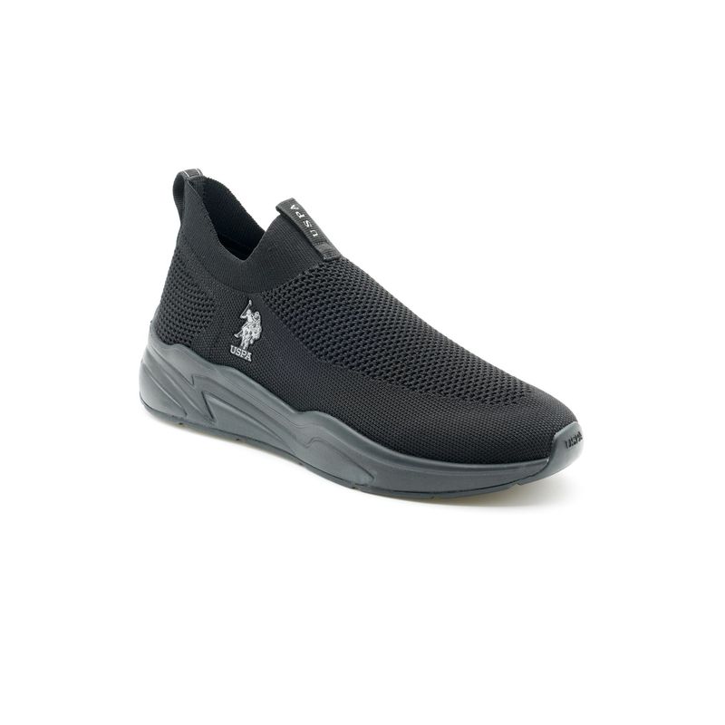 U.S. POLO ASSN. Men Duncun 5.0 Black Uspa Sport Sneaker Slip On (UK 6)