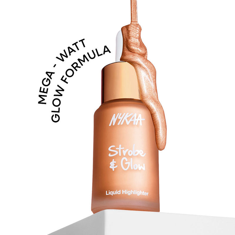 Nykaa Strobe & Glow Liquid Cream Highlighter - Glazed Bronze