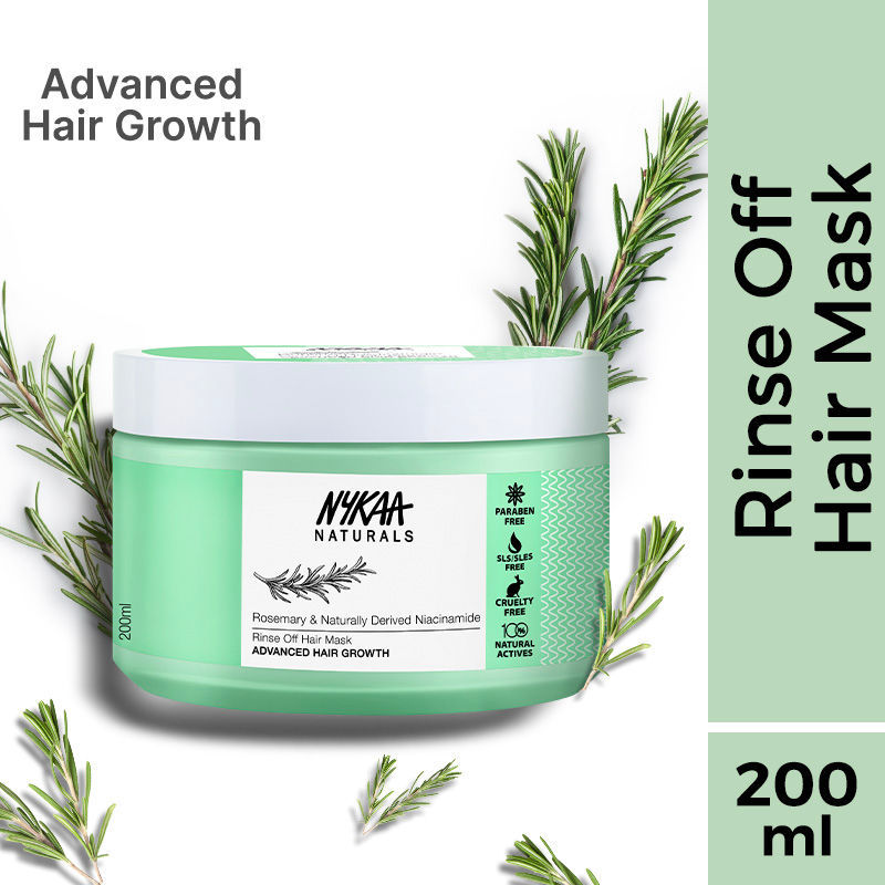 Nykaa Naturals Rosemary & Naturally Derived Niacinamide Hair Mask for Advanced Hair Growth