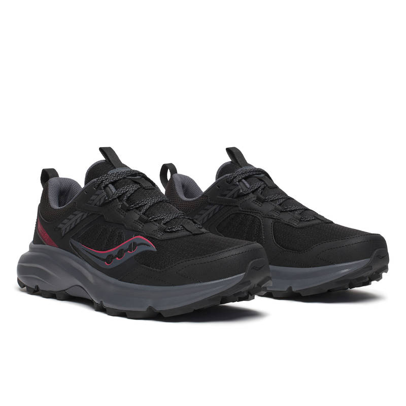 Saucony Men Excursion Tr17 Running Shoes Versarun Black & Shadow (UK 7)