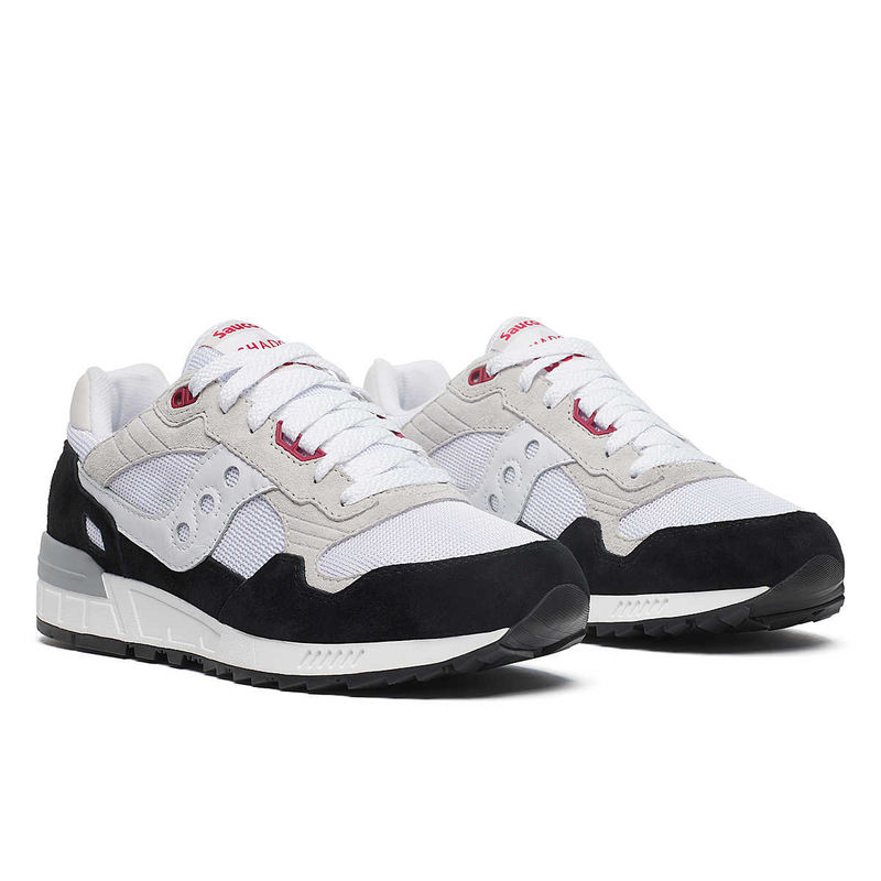 Saucony Men Shadow 5000 Sneakers EVA Midsole White & Black (UK 8)