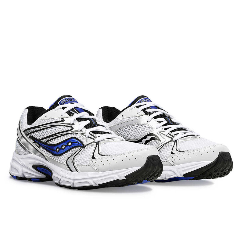 Saucony Unisex Ride Millennium Sneakers Progrid Off White & Blue (UK 7)