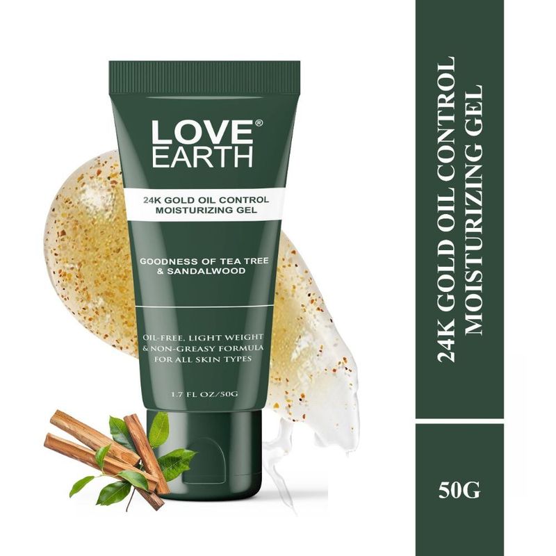 Buy Love Earth 24K Gold Oil Control Moisturizing Gel with Tea Tree