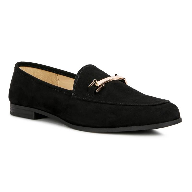 London Rag Solid Black Loafers (EURO 36)