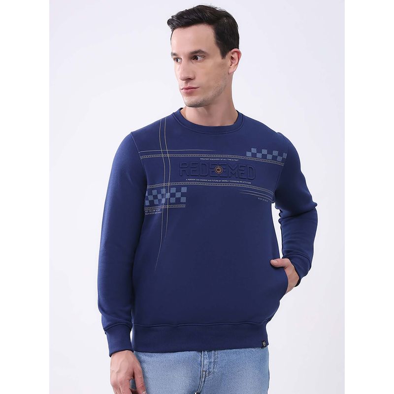Monte Carlo Men Round Neck Full Sleeves Sweatshirt (L)