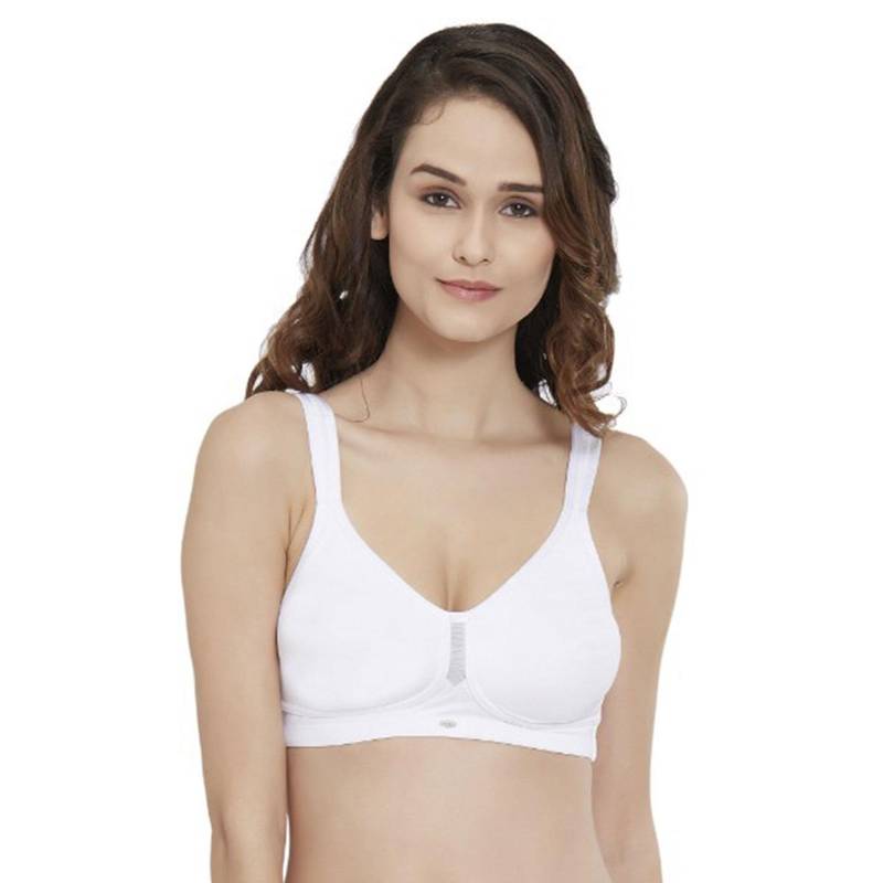 SOIE Full Coverage Minimiser Non Padded Non-Wired Bra-White (32DD)