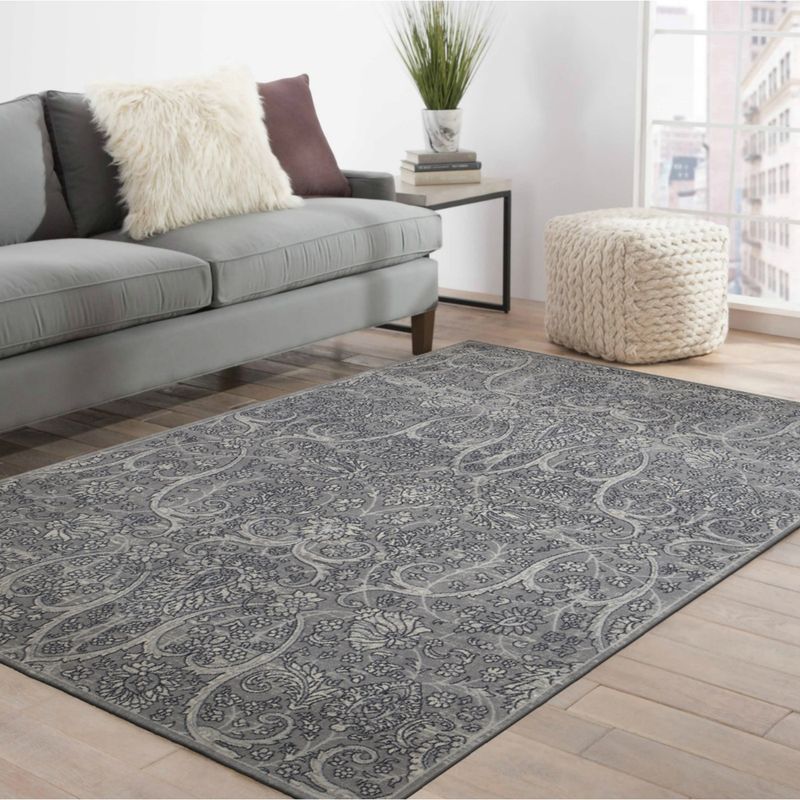 Buy OBSESSIONS AntiStatic Machine Made Polyester Carpet, Grey Online