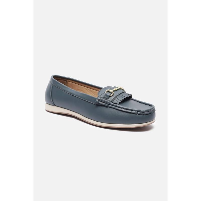Allen Solly Women Navy Casual Loafers - Navy Blue (UK 3)