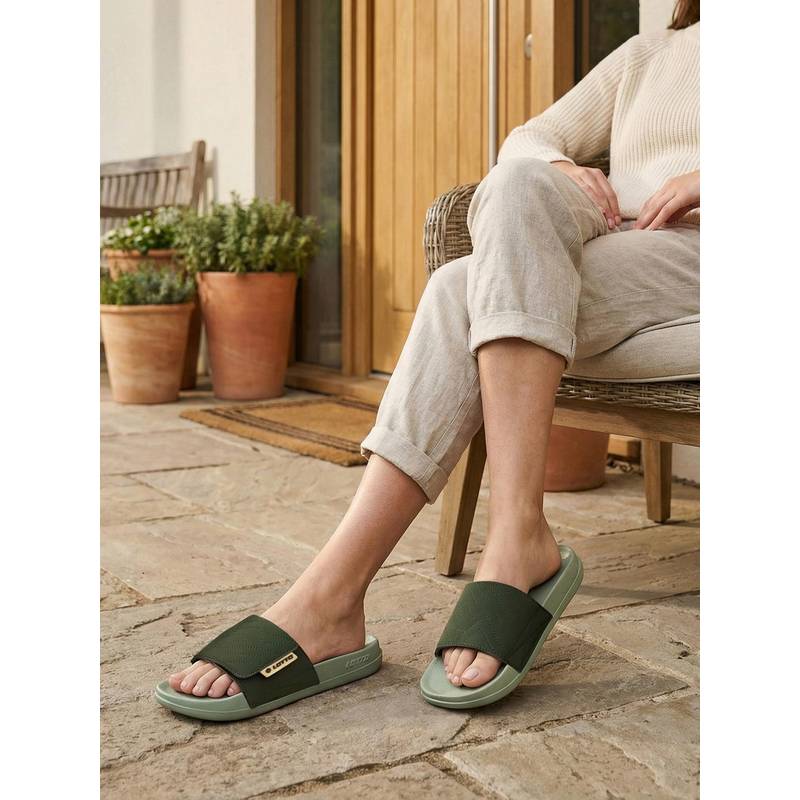 LOTTO Enduro . W - Matcha Green Slides For Women (UK 4)