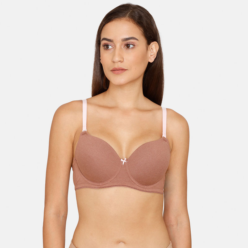 Buy Zivame Padded Wired 3-4th Coverage T-Shirt Bra - Nutmeg Online