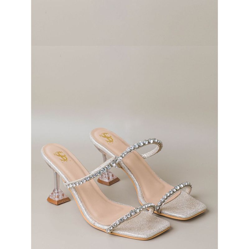 Shoe that fits you Rose Gold Diamantine Heels (EURO 39)