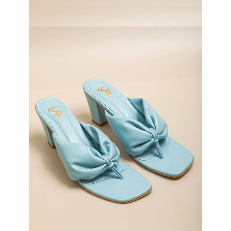 Shoe that fits you Pastel Blue Cushiony Heels (EURO 35)