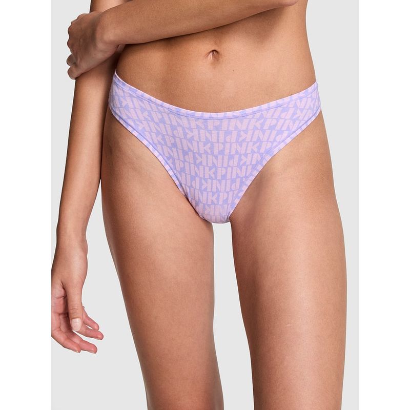 Victoria's Secret Pink Cotton High-Leg Thong Panty Multi-Color (2XL)