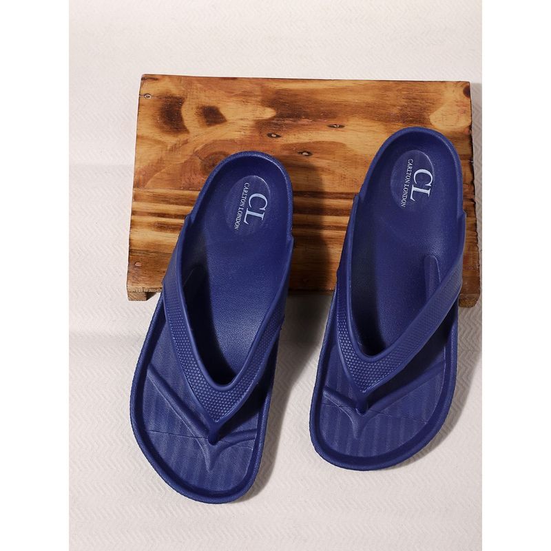 Carlton London Solid Navy Flipflops (EURO 40)