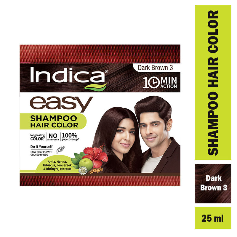 Indica Easy Hair Color Dark Brown: Buy Indica Easy Hair Color Dark Brown  Online at Best Price in India | Nykaa