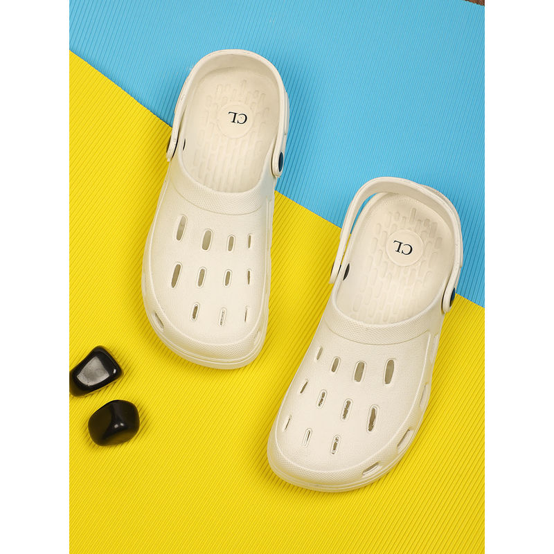 Carlton London Men Off White Clogs (EURO 40)